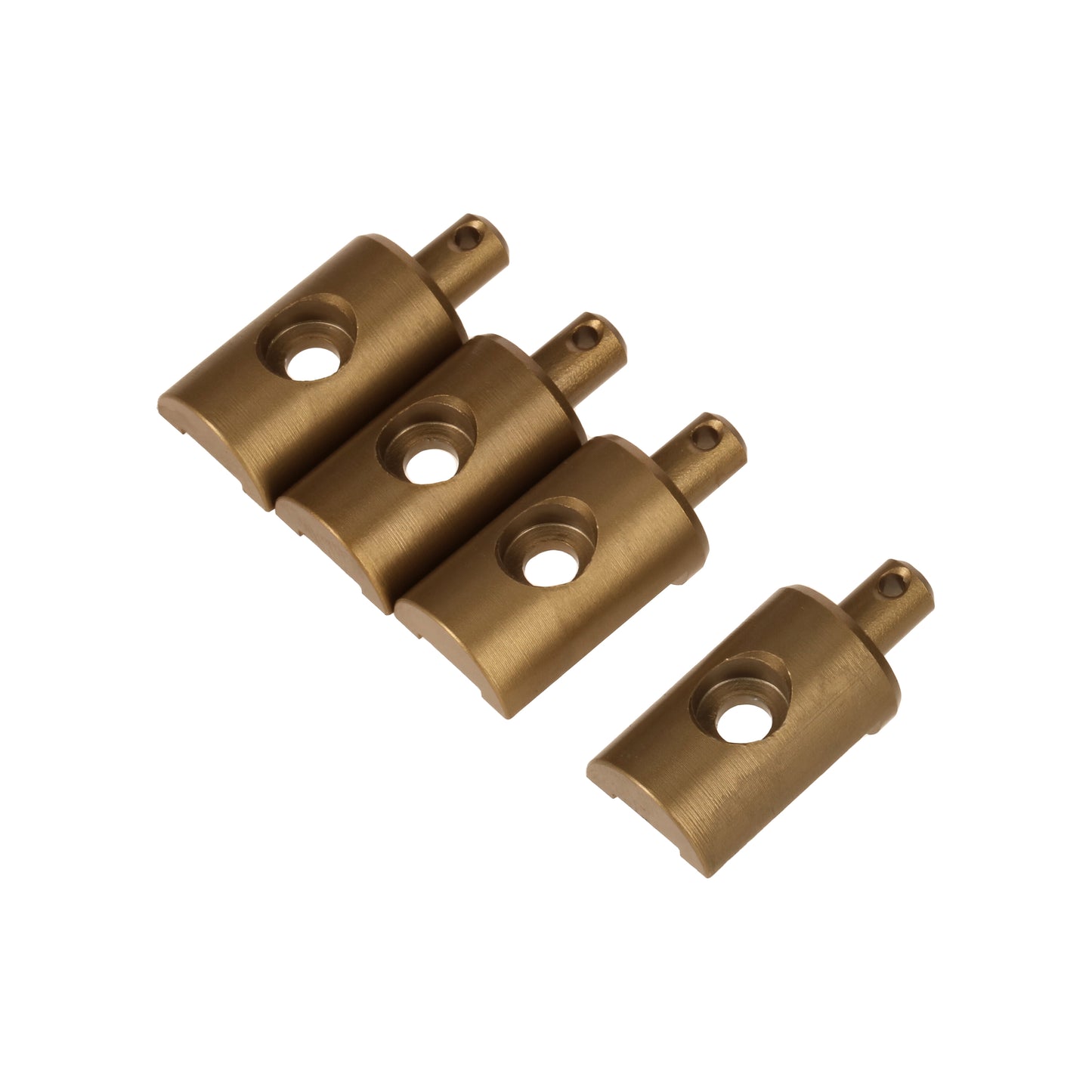 Replacement Lunchbox Aluminium Gold Body Mounts 4Pcs fits Tamiya