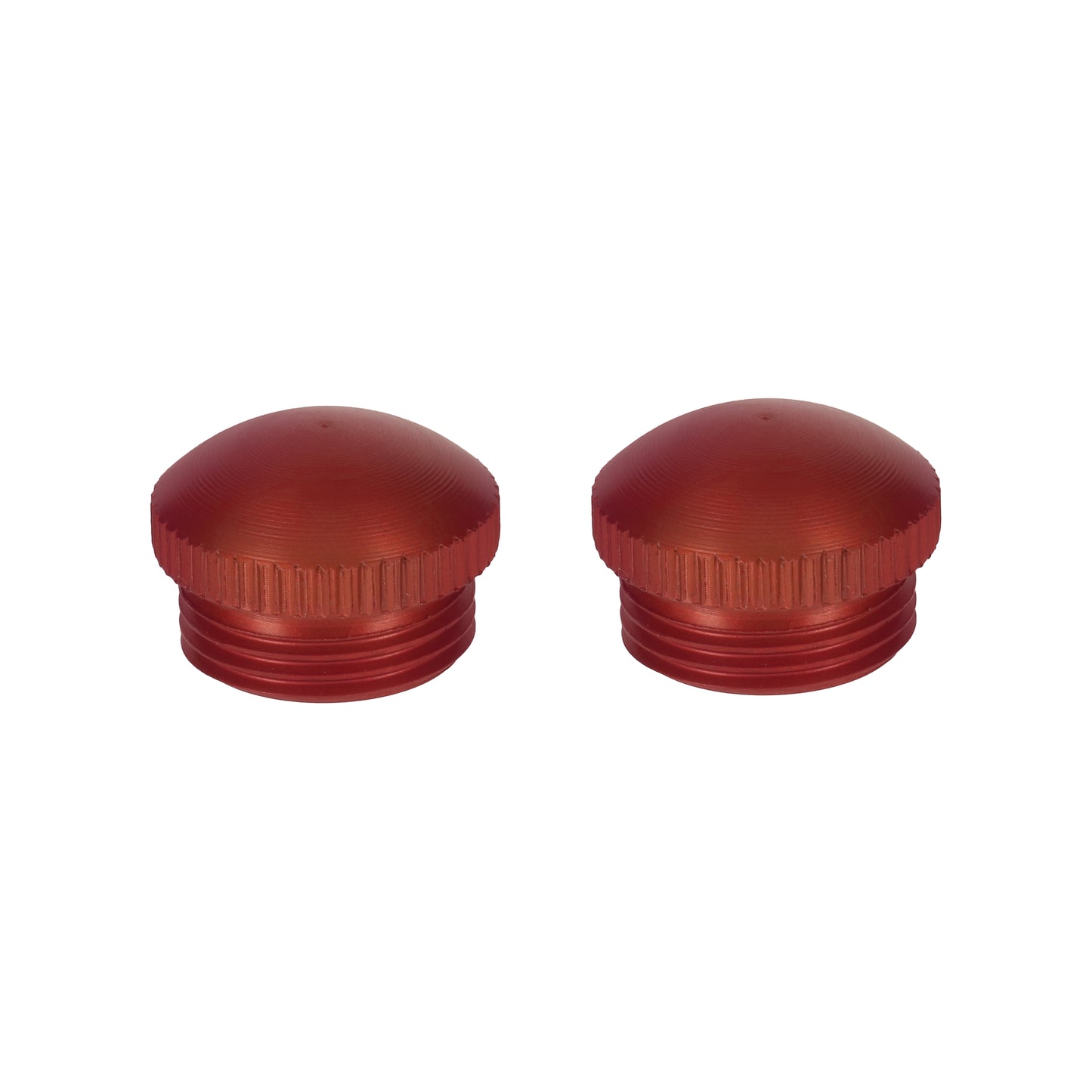 Alu MTB Bicycle Flat Pedal End Dust Caps End Bolts Thumb Turn Red