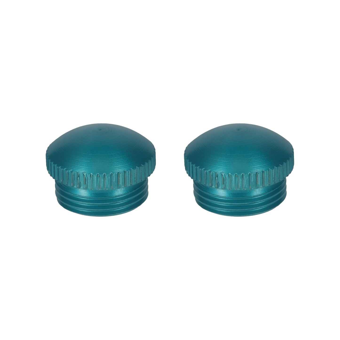 Alu MTB Bicycle Flat Pedal End Dust Caps End Bolts Thumb Turn Blue