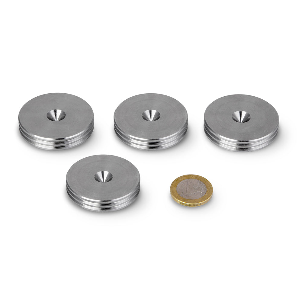 X-LARGE SLIM Stainless Steel Speaker Spike Pads 40mm 4pcs