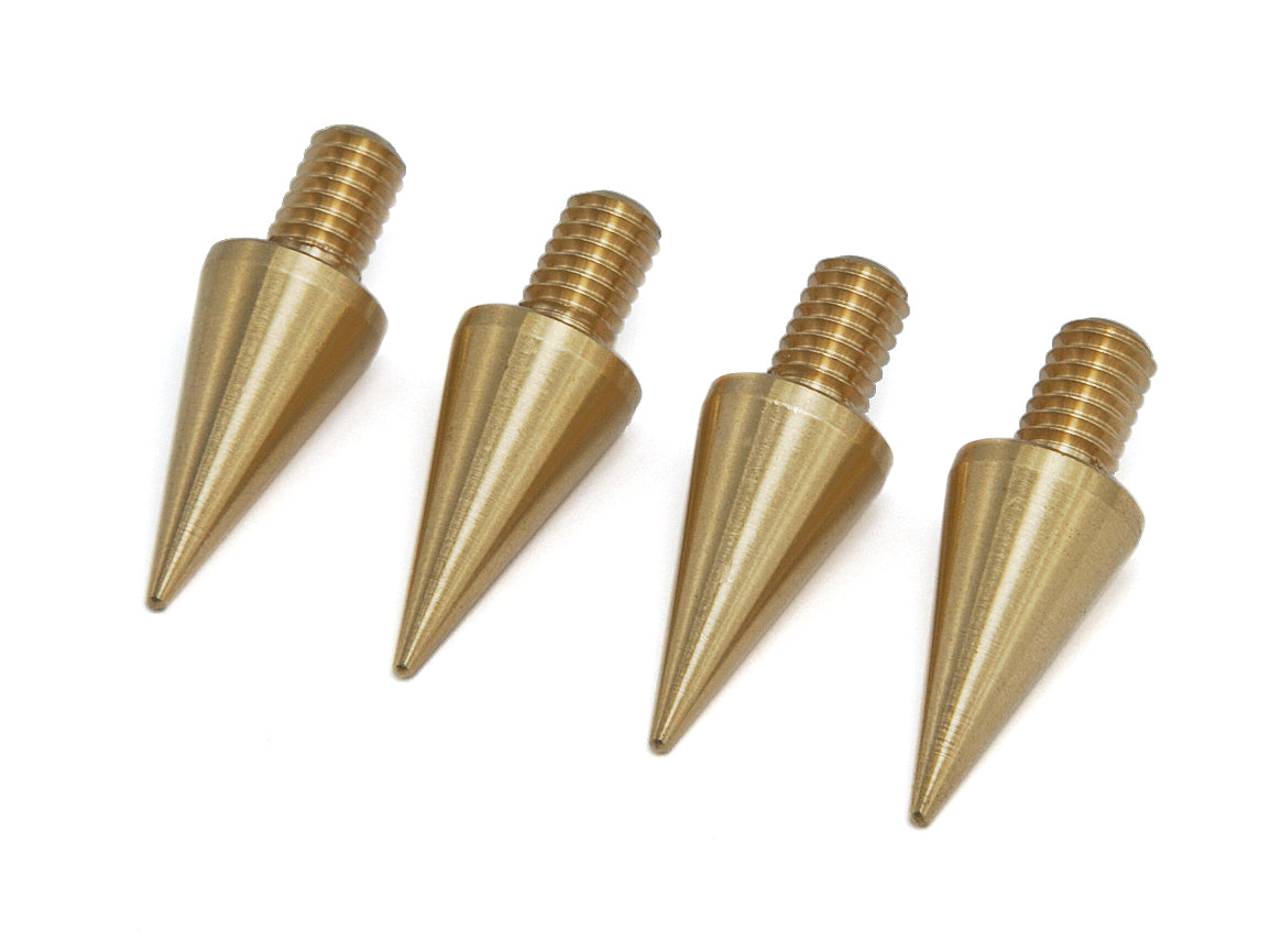 Speaker Spikes M6 Solid Brass for HiFi Pads, Shoes, Feet & Stands Se