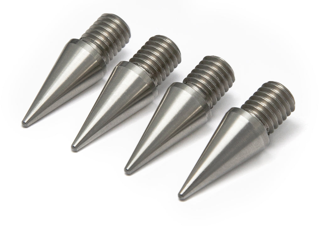 Stainless Steel Speaker Spikes M8 x 10 mm – 10 mm Cone Diameter – Set of 4