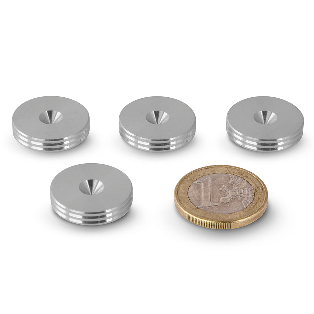 SLIM Aluminium Speaker Spike Pads 20mm - Set of 4 pcs