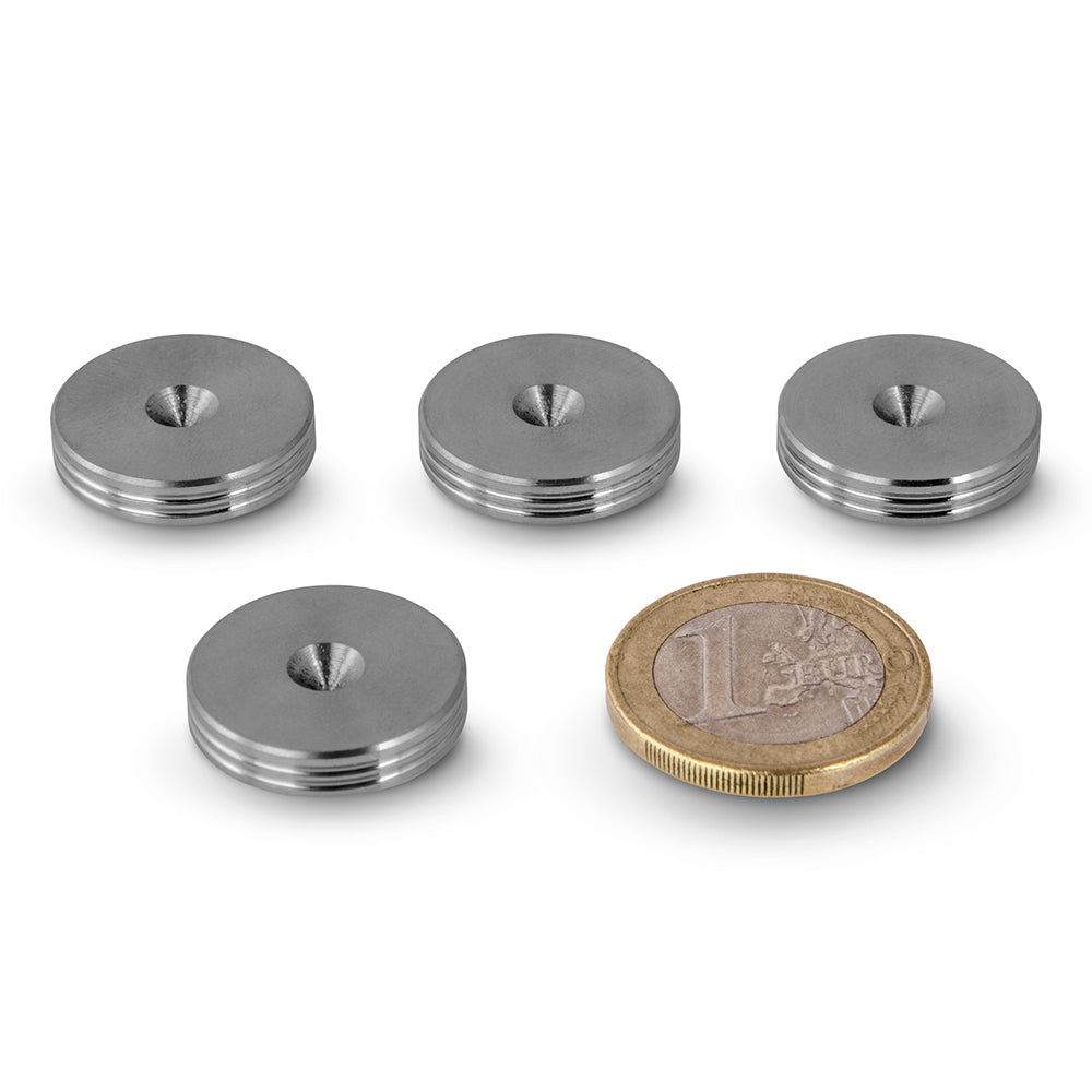 SLIM Stainless Steel Speaker spike pads 20mm - Set of 4 pcs