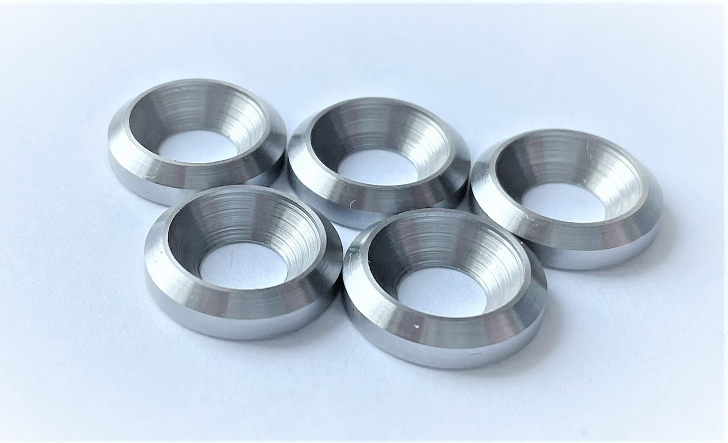 Stainless Countersunk Cup Washers M6 16mm dia CNC Solid Metal 5pcs