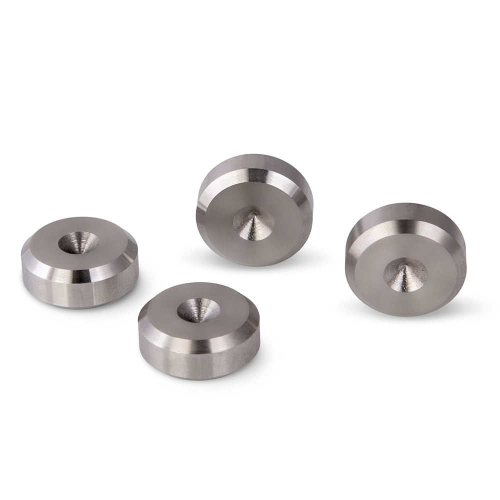 PrecisionGeek® Stainless Steel Speaker Spike Pads 20mm Chamfered – Set of 4