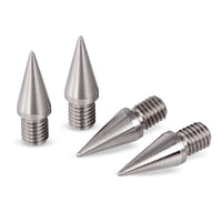 Stainless Steel Speaker Spikes 1/4"-20 UNC x 10 mm – 10 mm Cone Diameter – Set of 4