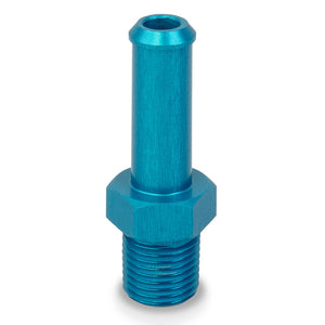 1/8 NPT to 7mm 8mm (5/16) Blue Aluminium PUSH ON BARB TAIL Hose Pipe Adapter
