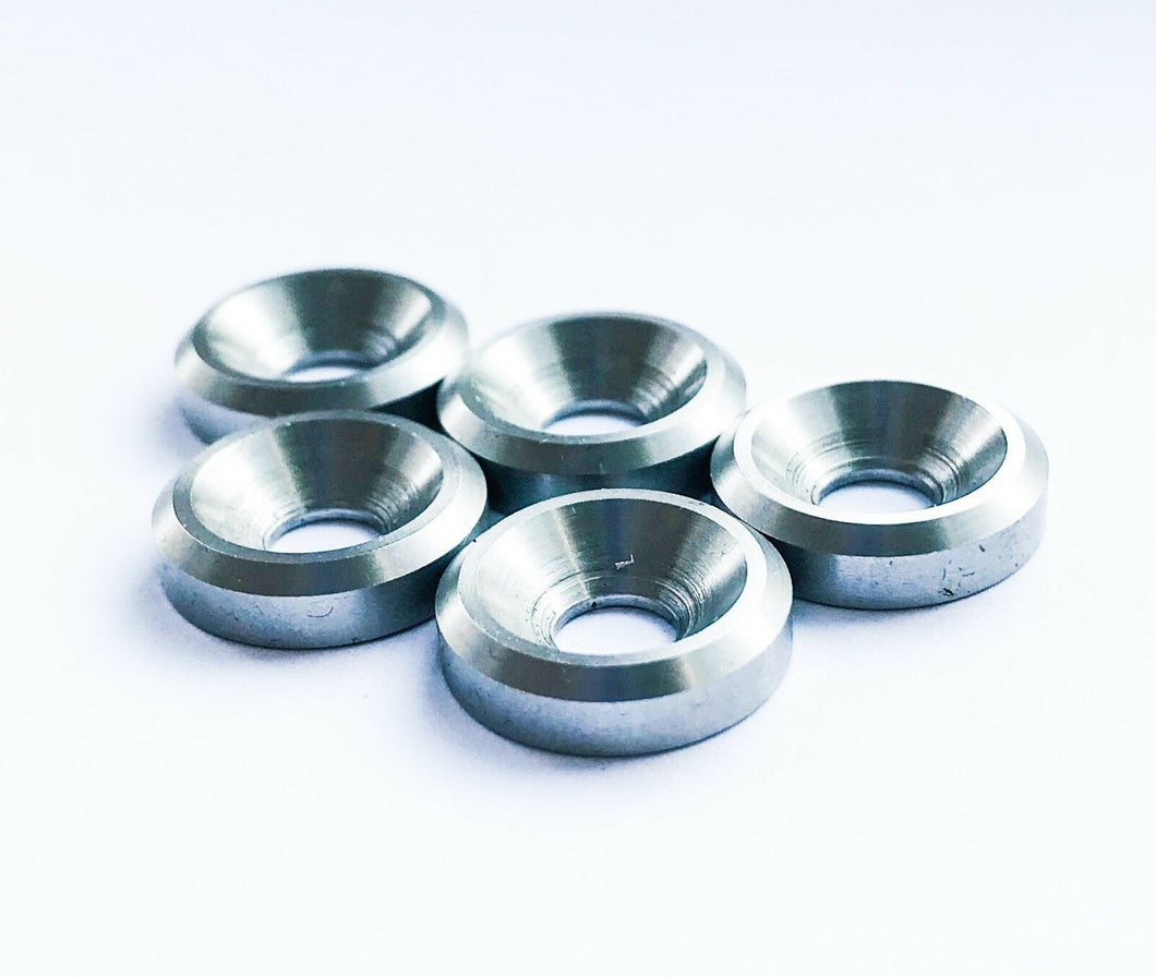 Stailess M5 Countersunk Cup Washer Solid Metal Finishing - Set of 5