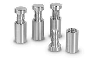 Sign Fixings Aluminium Polished Finish 12mm dia L-20mm Standoffs