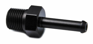 1/8 NPT to 5mm - 6mm (1/4) Black Aluminium PUSH ON BARB TAIL Hose Pipe Adapter