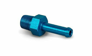 1/8 NPT to 4mm 5mm (3/16) Blue Aluminium PUSH ON BARB TAIL Hose Pipe Fitting