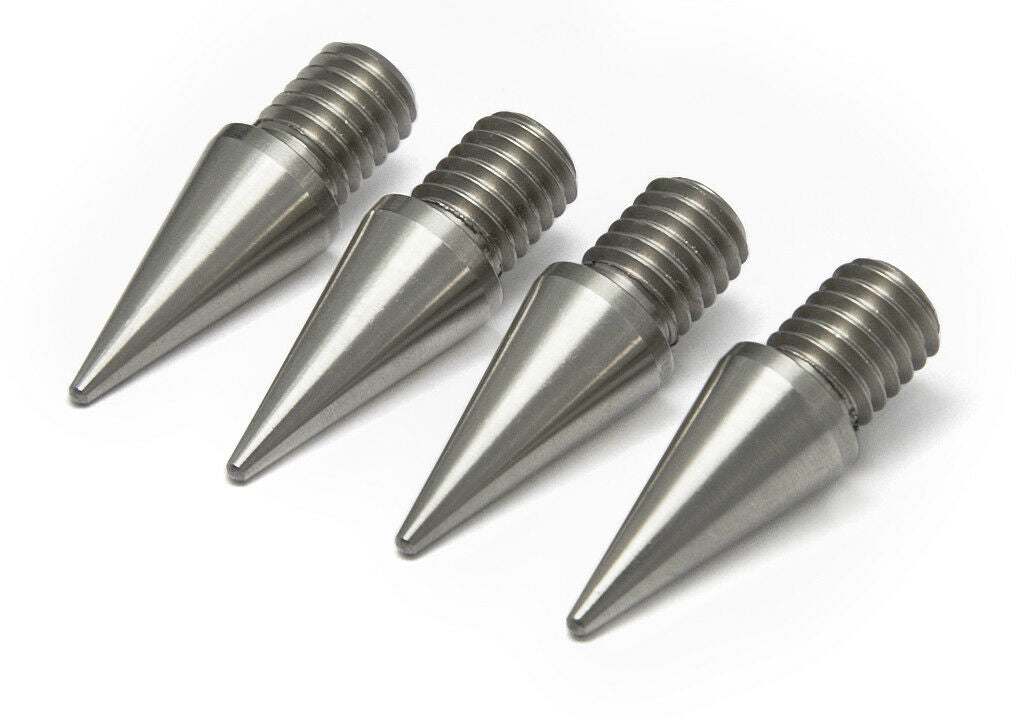 Solid Stainless Steel Speaker Spikes - M4 - Set of 4 pcs