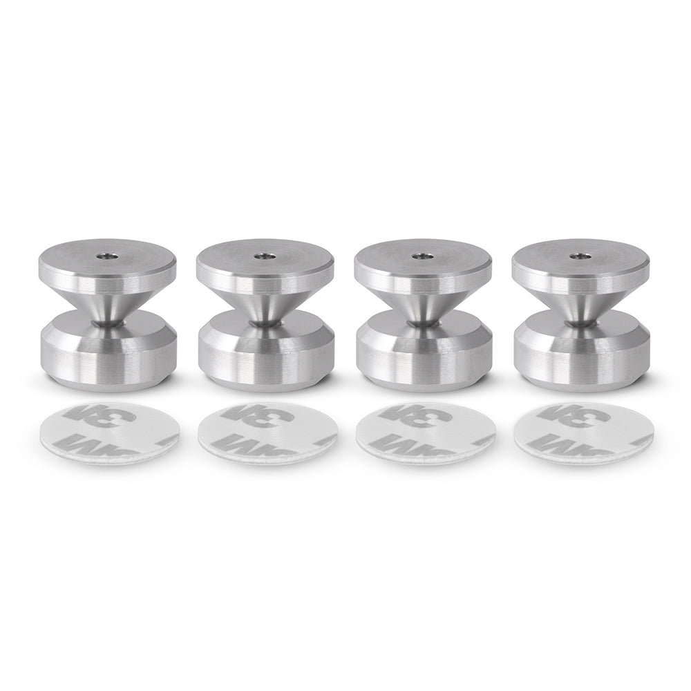 Aluminium 4 x Speaker Spikes + 4 x Spikes Pads + 3M adhesive pads