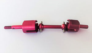 Replacement for TAMIYA TT01 TT02 Alu Axle Shaft Adapter Set for One Axle Red