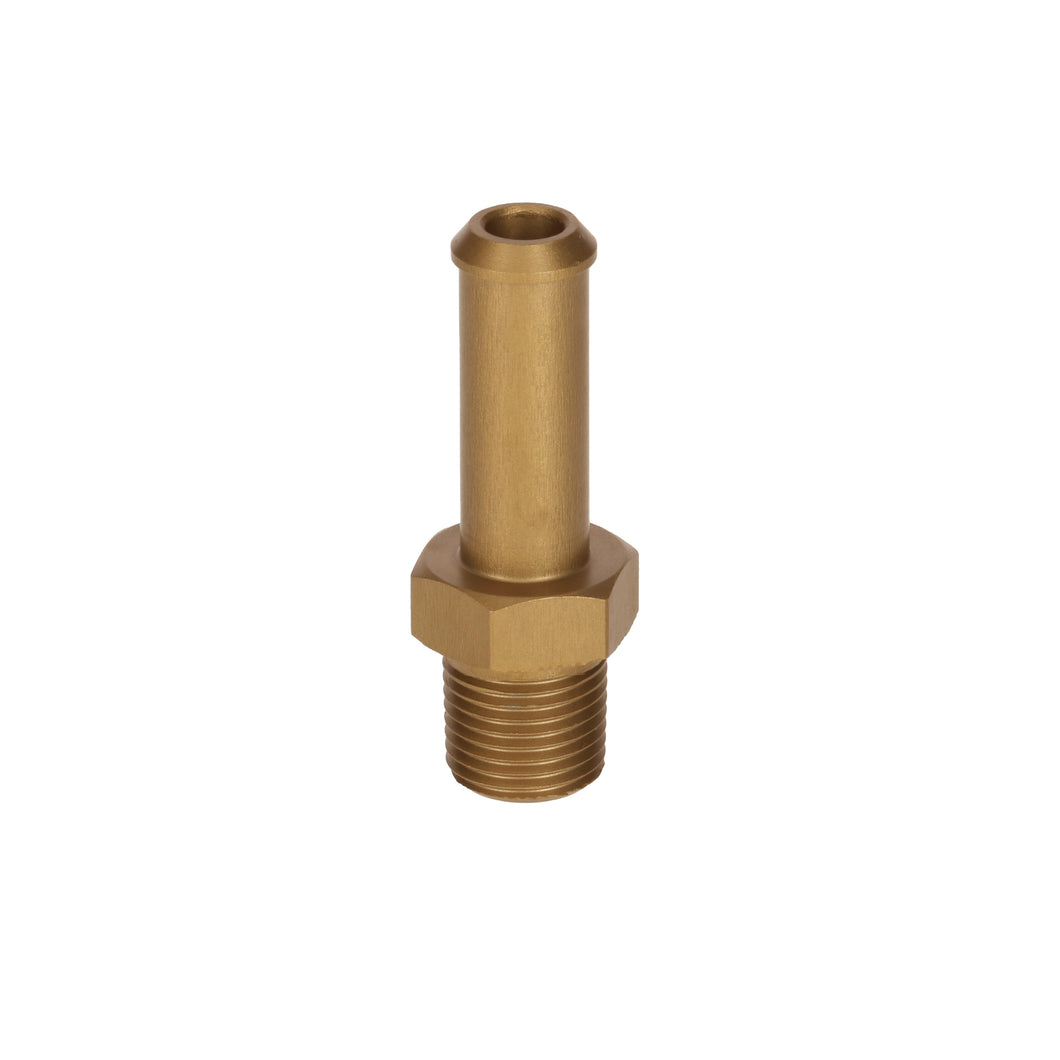 1/8 NPT to 7mm 8mm (5/16) PUSH ON BARB TAIL Adapter - Gold Anodised Aluminium