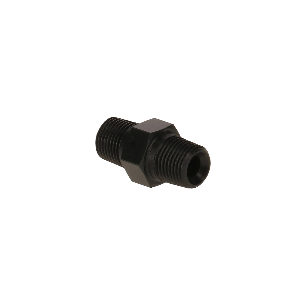 Alu 1/8 NPT to 1/8 NPT Male to Male Adapter / Coupler Union Black