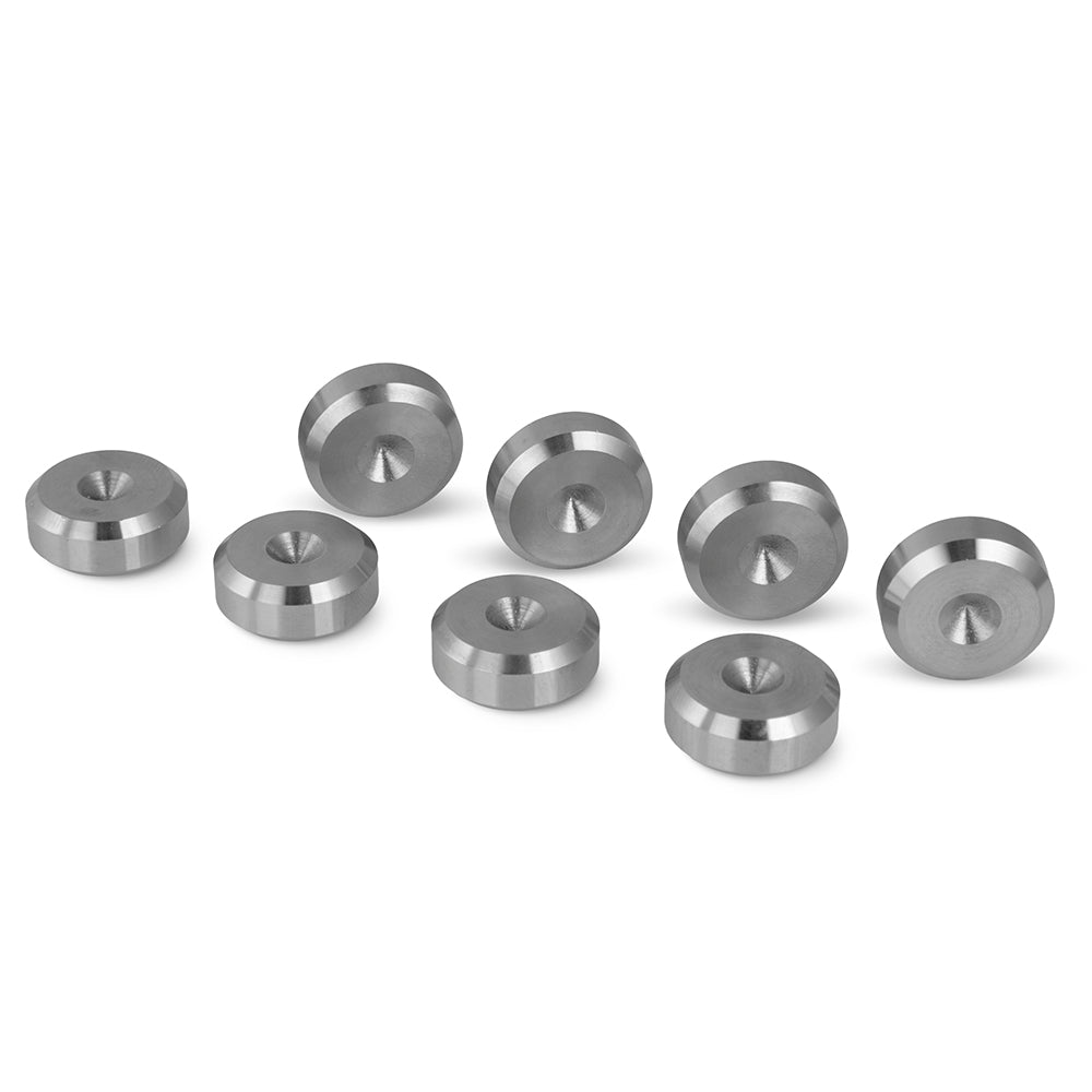 Stainless Speaker Spike Pads 20mm dia - Set of 8