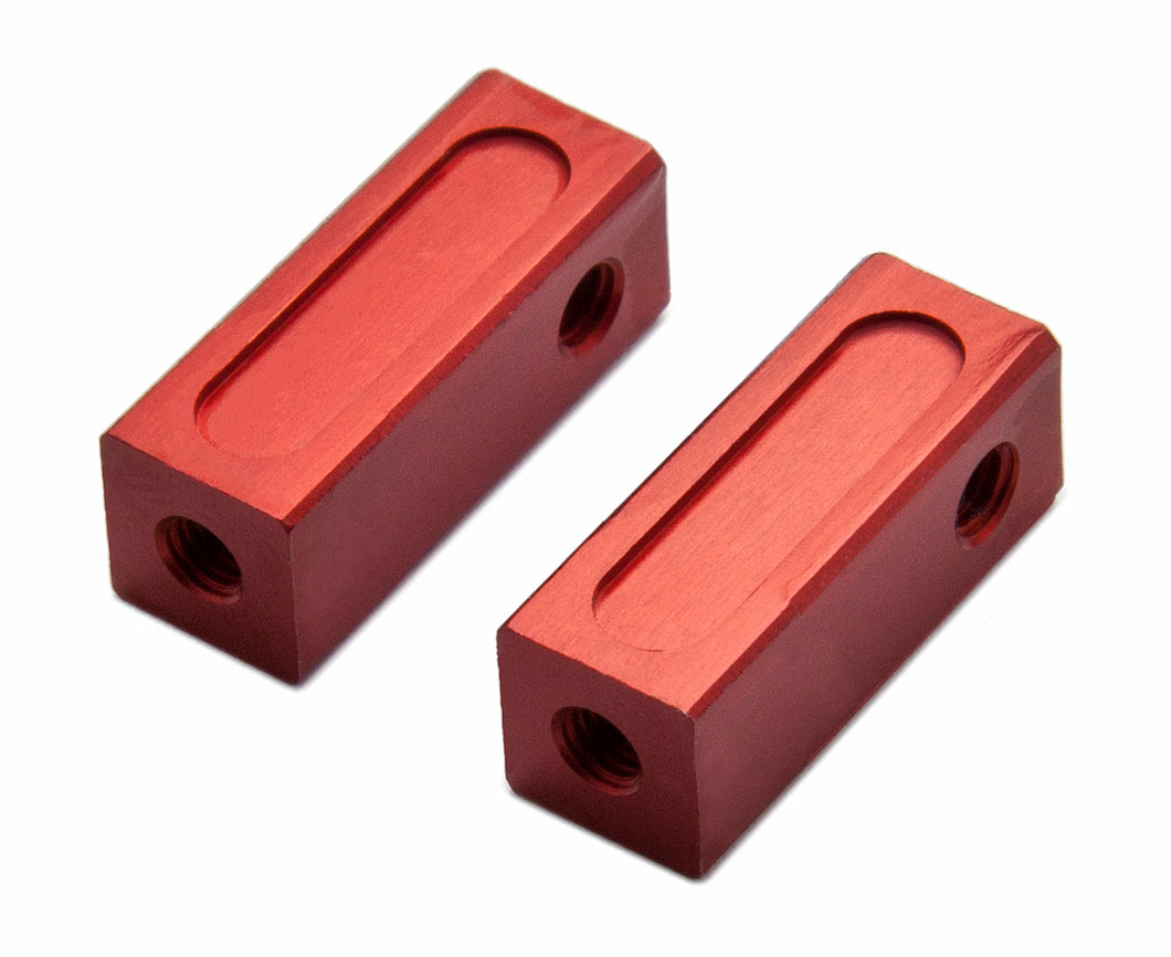 Replacement for Tamiya 53596 RED Aluminum Servo Stays (Short)