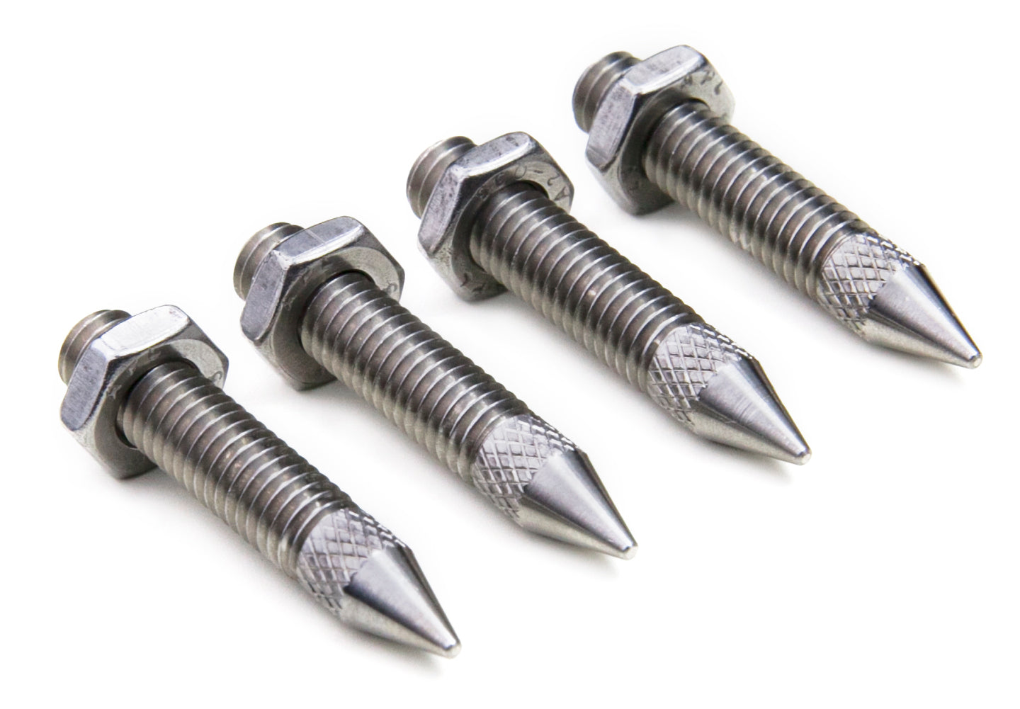 SOLID Speaker Spikes M6 Stainless Steel, Knurled L=35mm - Set of 4