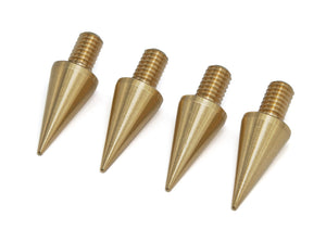 Spikes M8 10mm dia Brass - Set of 4 pcs