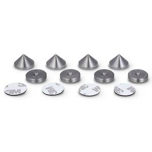 Stainless Steel Cones 20mm dia Speaker Spikes with Slim Pads 4pcs