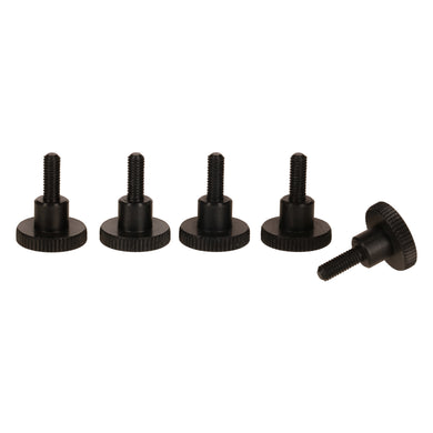 Black Aluminium M3 x 8mm DIN 464 Thumb Shoulder Screws (Set of 5)