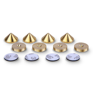 CNC XLARGE Slim Brass Speaker Spike Pads 40mm 4pcs