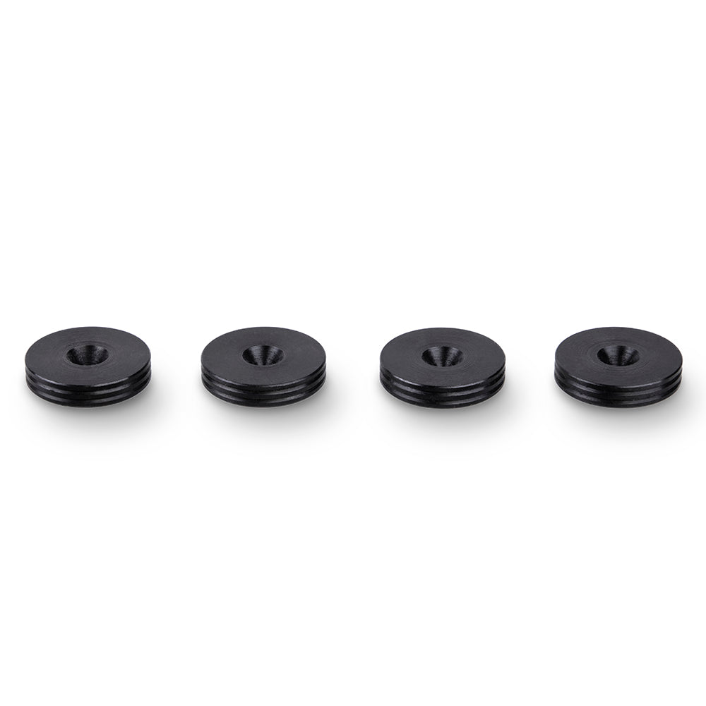 CNC SLIM Blackened Steel Speaker spike pads 20mm  - Set of 4 pcs