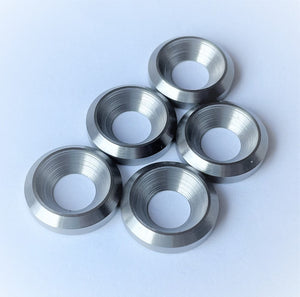 Stainless Countersunk Cup Washers M6 16mm dia CNC Solid Metal 5pcs