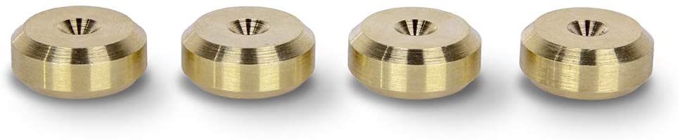 Solid Smooth BRASS Speaker Spike Pads Shoes 20mm DIA  Set of 4